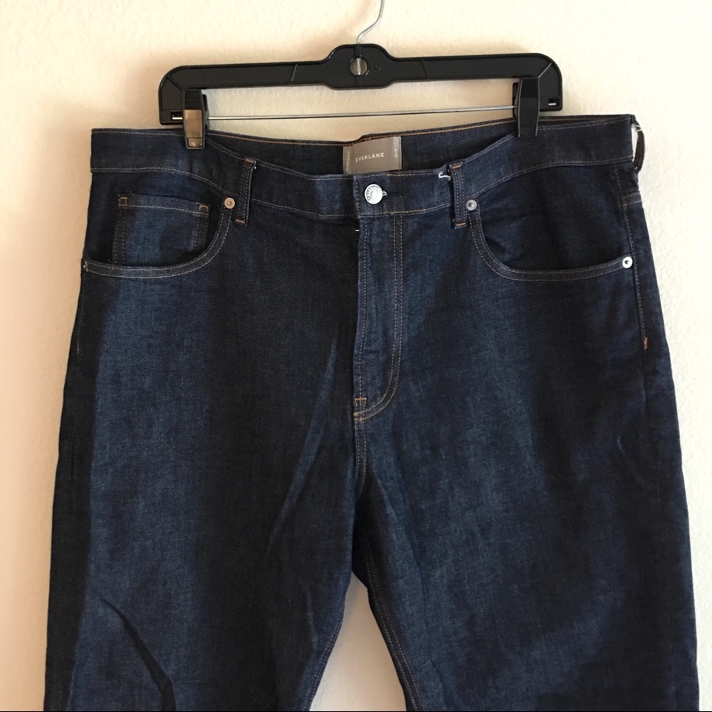 EVERLANE Men’s Dark Indigo Jeans 38 x 32
